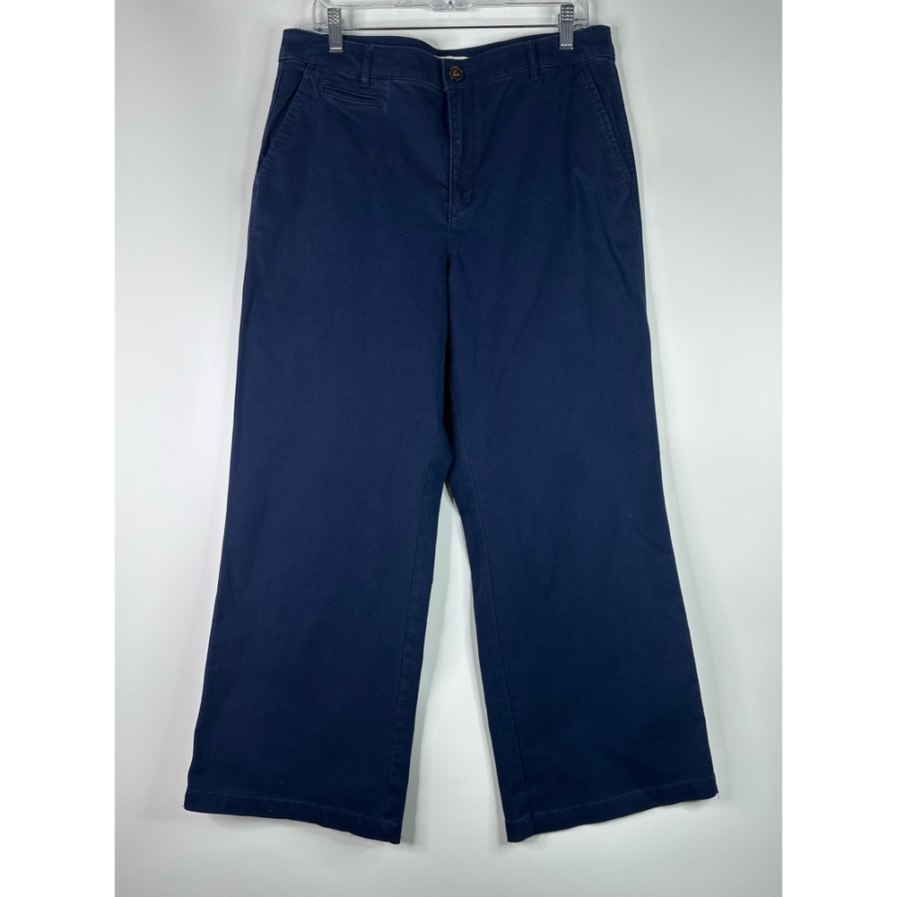 Loft The Monroe Wide-Leg  Back Flap Pockets Womens Casual Pants
